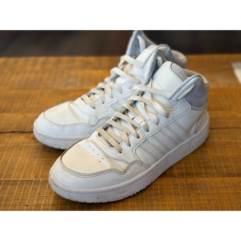 Adidas Women's Hoops 3.0 Mid White Shoes Size 10 Classic Sneakers